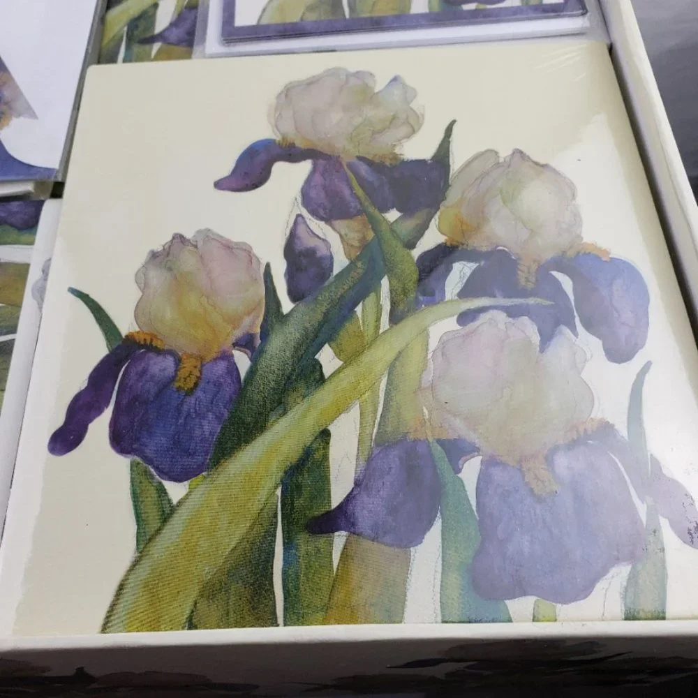 Family Choice Keepsake Box Stationery Gift Set Iris NWT